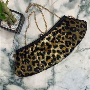 ETOWN, MASS | Chain Link Cheetah Clutch